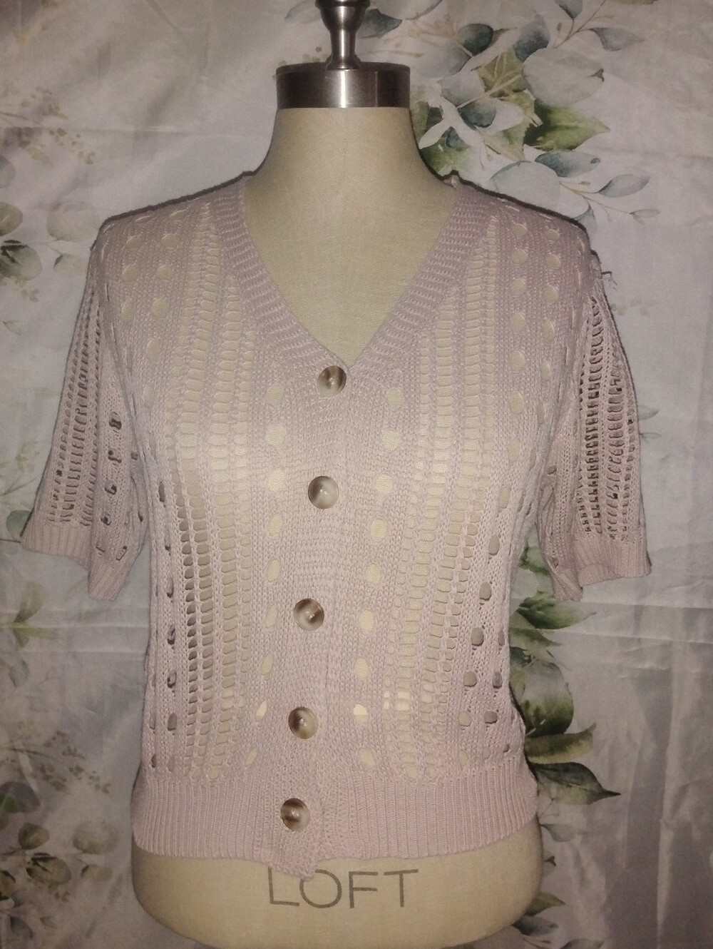 5For$12 Short-Sleeve Knit Button Up Cardigan